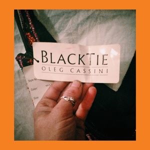 Black tie Dress Oleg cassini